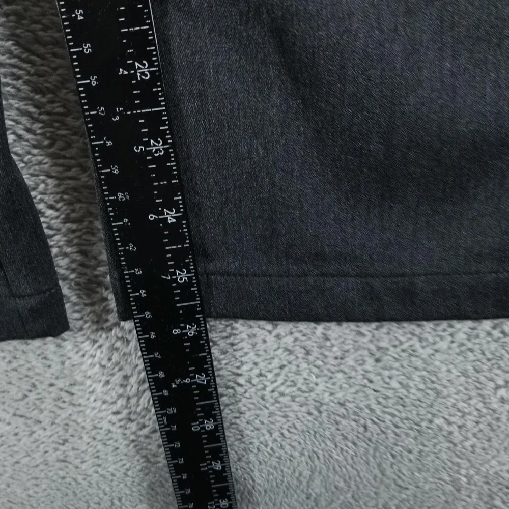 Insis Femme Pants Womens M Gray Asymmetric Wide Leg Cropped Pleated Minimalist - Picture 8 of 10